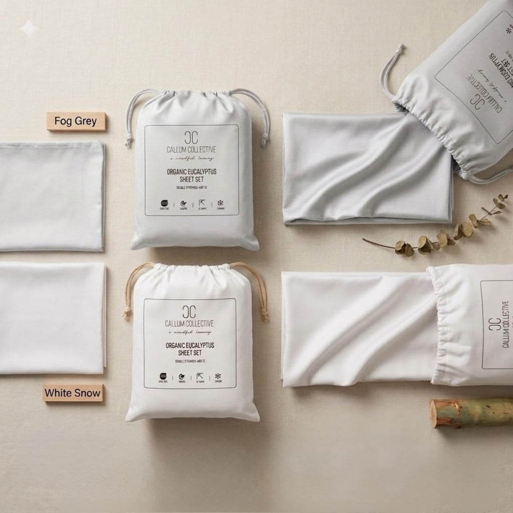 Cooling Eucalyptus Sheet Set, 4 Piece, Queen, Thyme