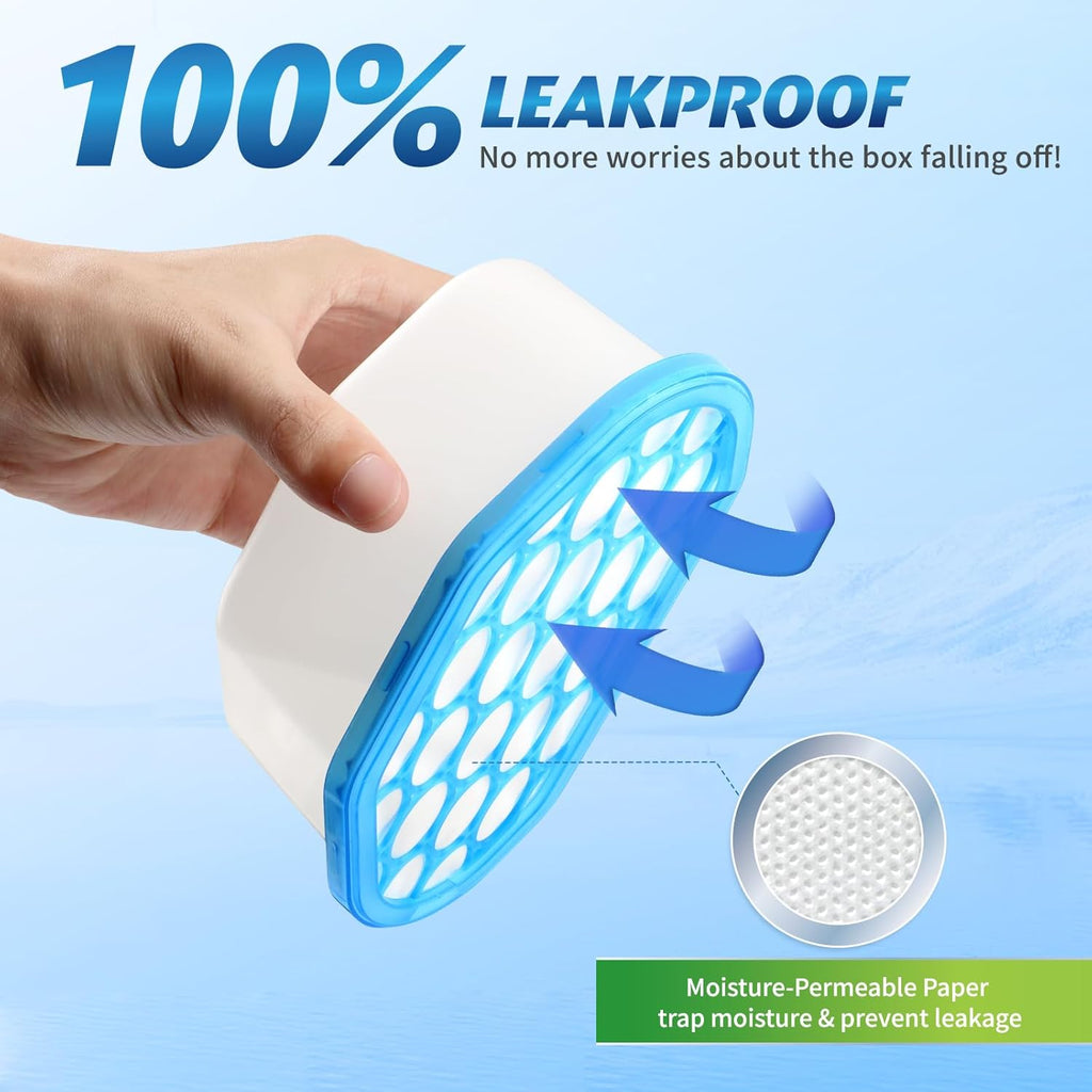 Moisture Absorbers, 12 Pack, Compact Dehumidifier for Closet, Efficient Humidity Absorber Boxes