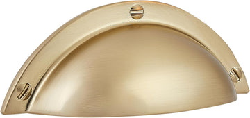 10 Pack Kitchen Cabinet Handles 2.5 Inch Hole Center Bin Cup Drawer Pulls Champagne Gold