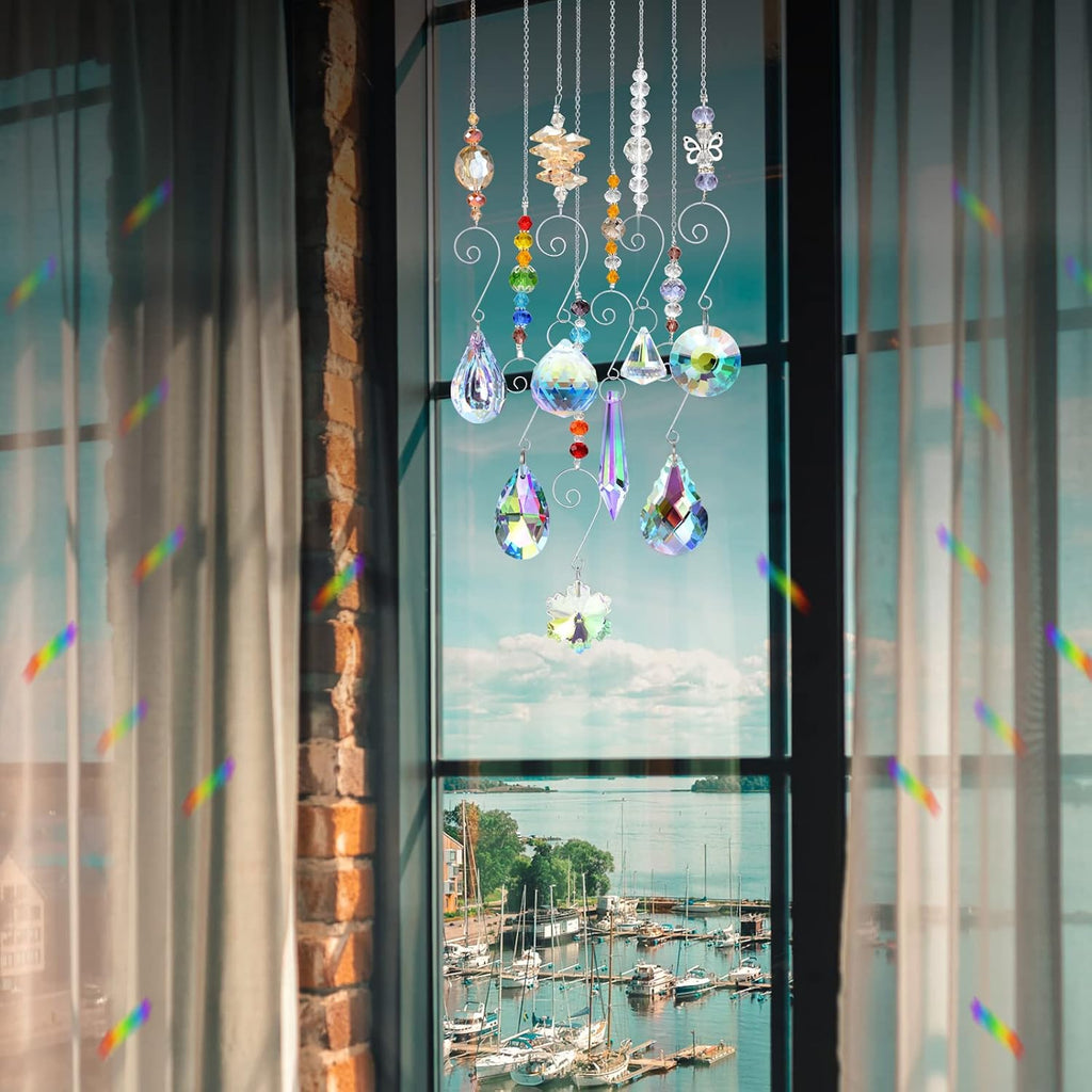 Crystal Suncatchers Hanging Crystals Ornament Sun Catcher with Chain