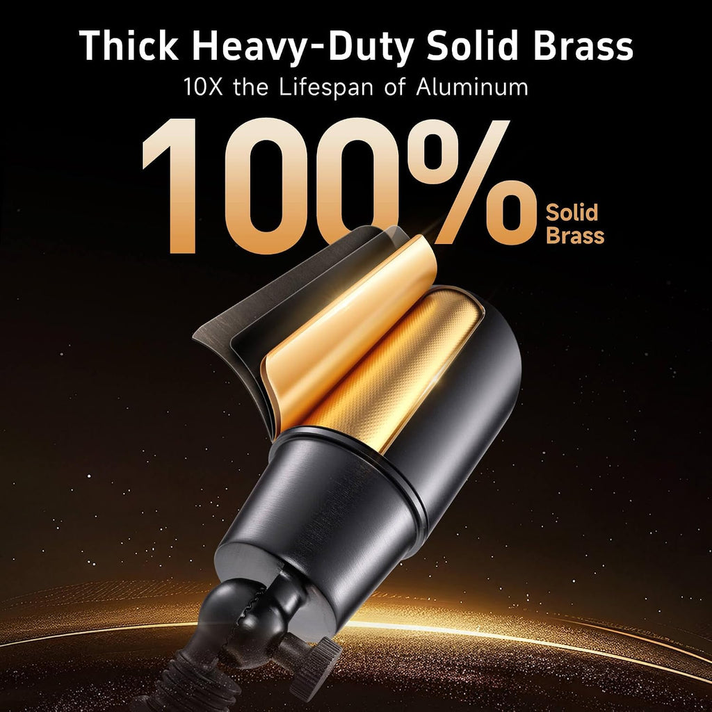 Brass Landscape Lighting - Black Outdoor Low Voltage Spotlights LED, 12V Wired Uplights, Waterproof Spot Lights for