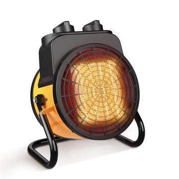 Greenhouse Heater, 1500W Outdoor Space Heater, Overheat Protection, 3S Quick Heat, 3 Modes, 90° Tilt, Small Outdoor