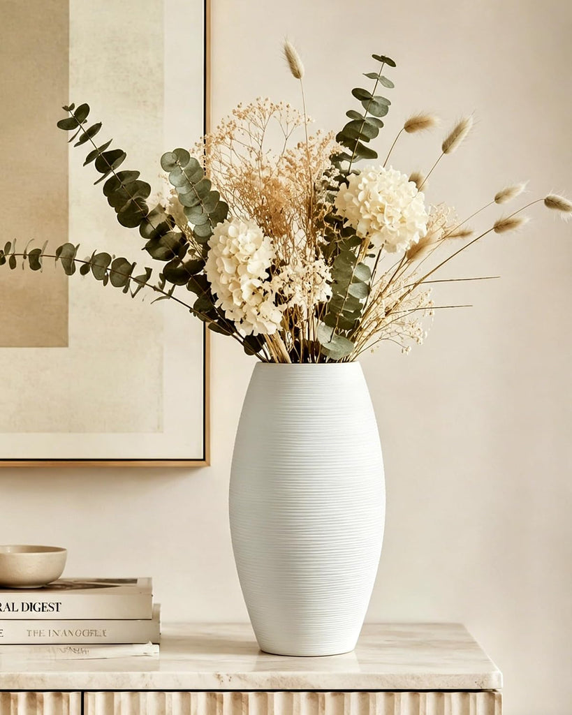 Large White Vase
