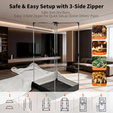Sauna Box - Portable Sauna for Home with Upgraded 3L 1500W Steamer, Folding Chair and Non-Slip Mat for Relaxation Spa
