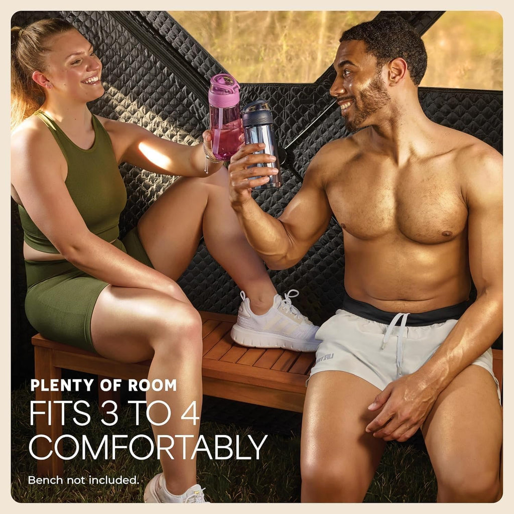 ZenZone Outdoor Sauna Tent - Portable Wood Burning with Stove