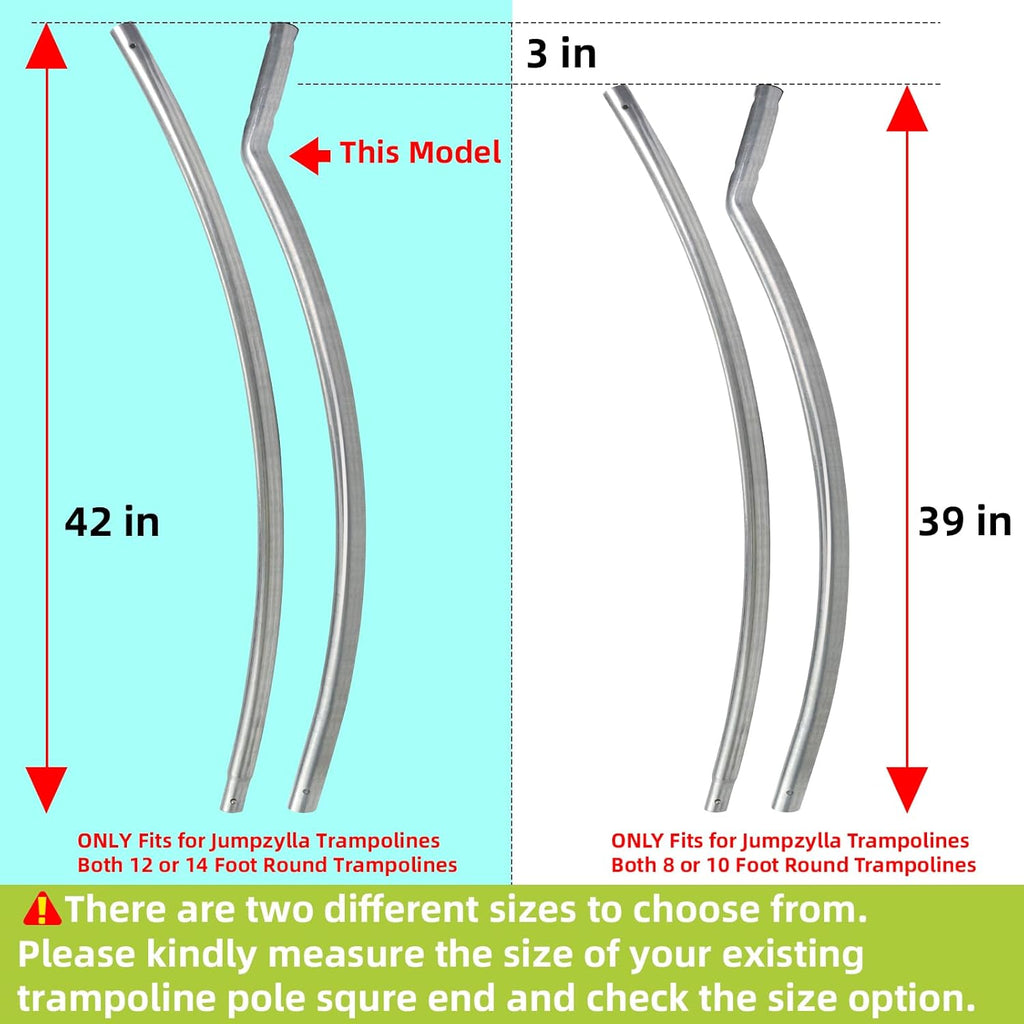 Trampoline Poles Replacement for Skywalker Or Trampoline Net | Galvanized Trampoline Replacement Parts,Replaces