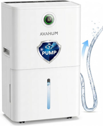 150 Pint Dehumidifier for Basement with Pump,Commercial Dehumidifier with Drain Hose for Home