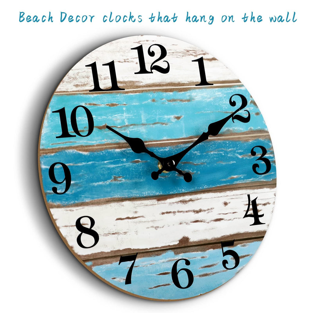 16" Wall Clock Beach Tropical Nautical Coastal