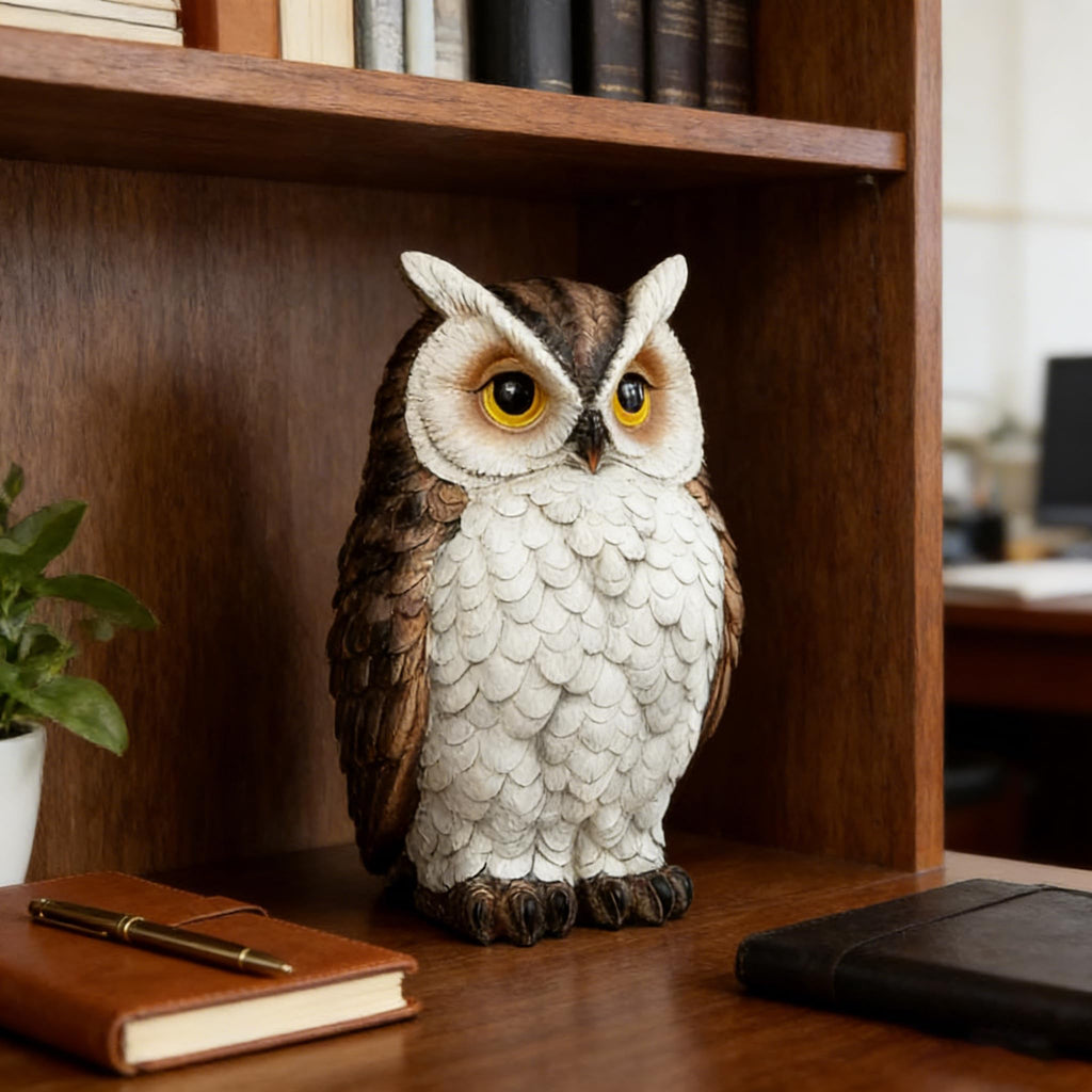Owl Statue Garden Decor, 8.3 Inch