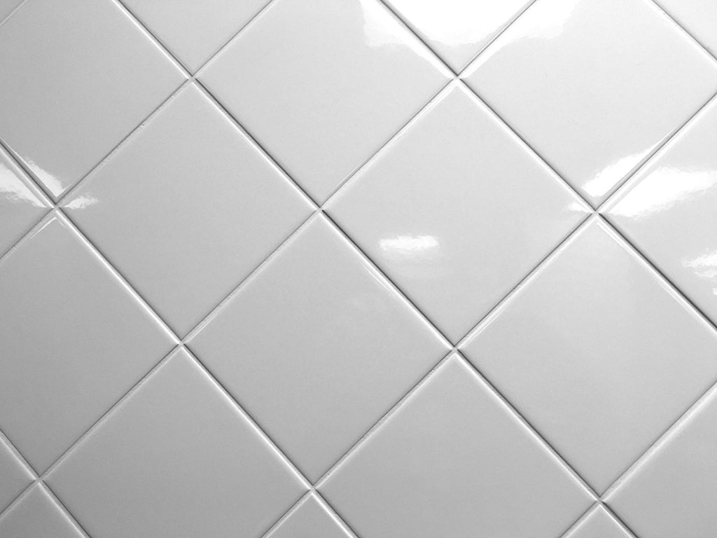 4x4 White Glossy Finish Ceramic Subway Tile Shower Walls Backsplashes (10SF Full Box 80PCS)