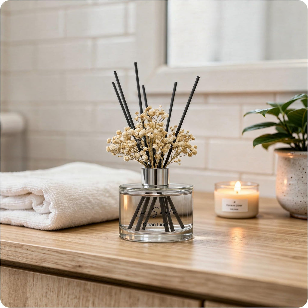 Reed Diffuser Set, Clean Linen, 6.7fl oz / 200 ml