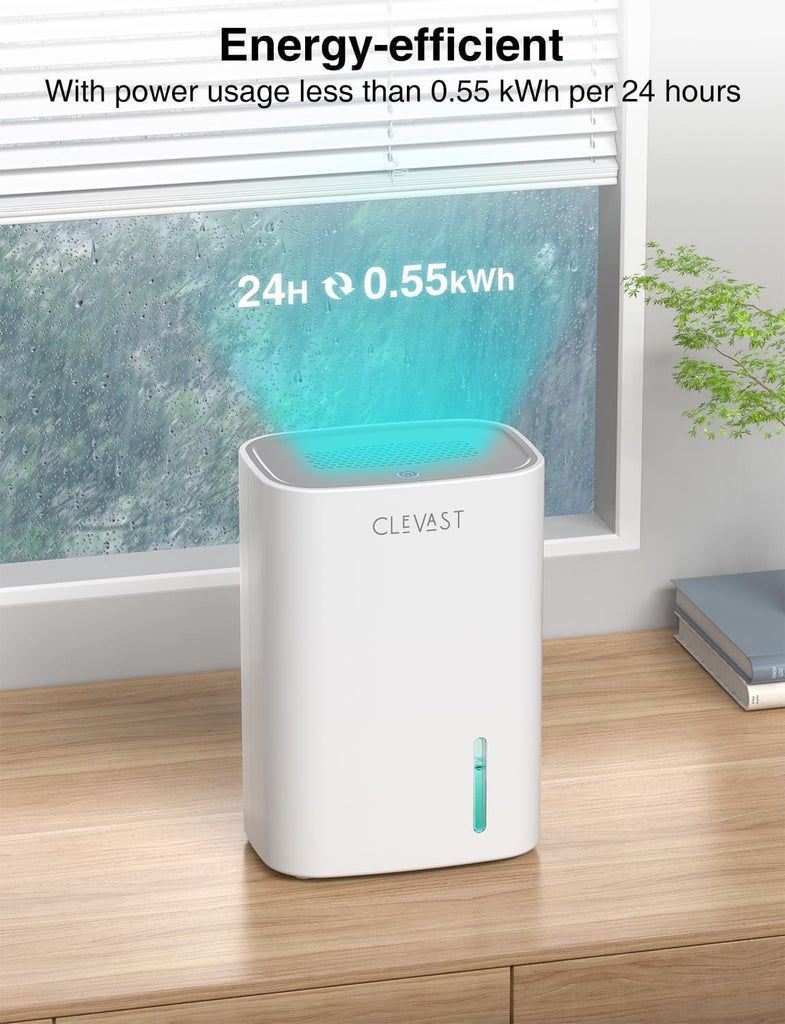 Small Dehumidifier for Home, 30 OZ Mini Quiet Dehumidifiers for Bedroom