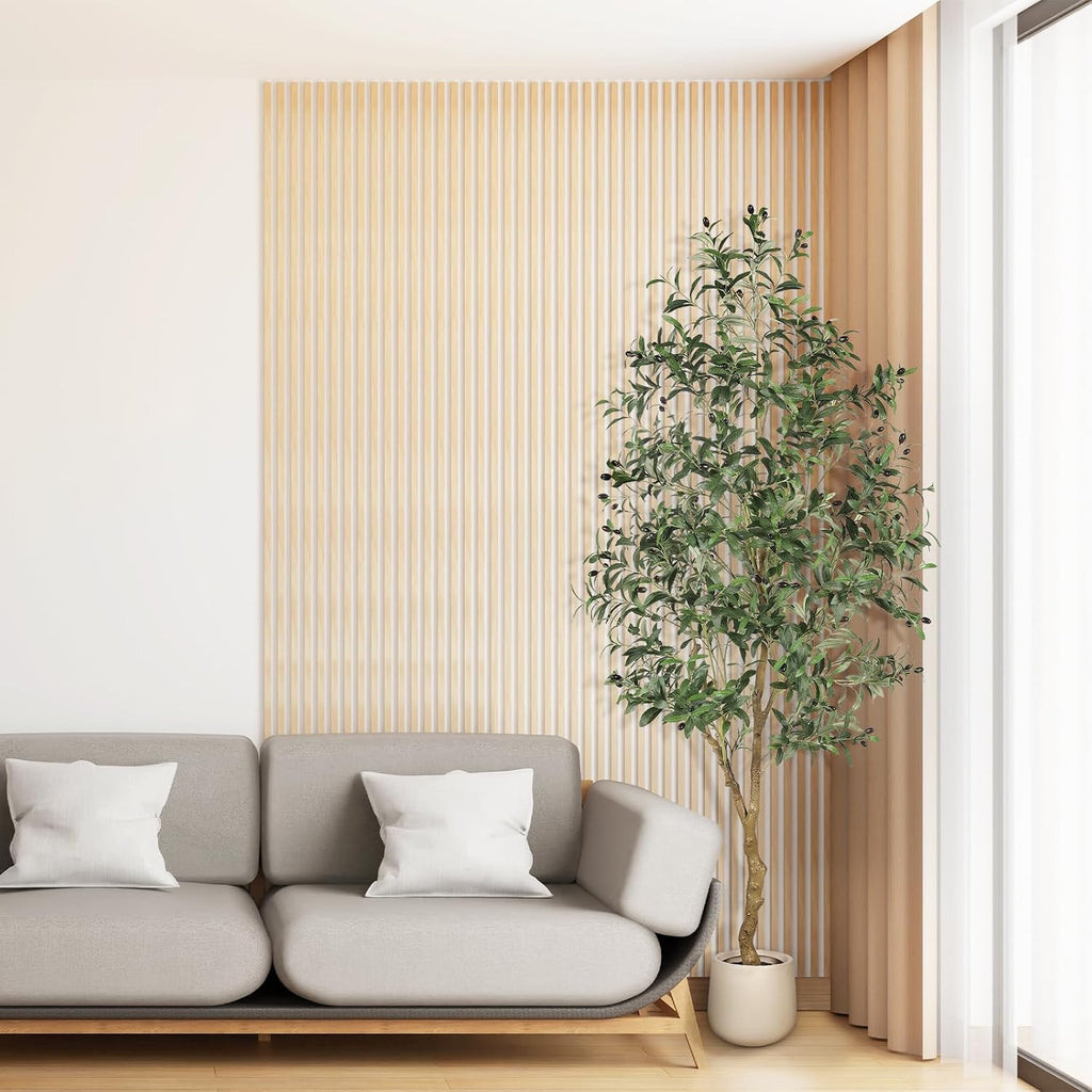 7ft Olive Trees Artificial Indoor with Planter Decor
