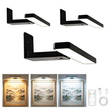 Picture Light for Wall, 7.8 inch Rechargeable LED Art Display Light