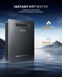 190, 000 BTU Outdoor Tankless Water Heater, 8.1 GPM Natural Gas Instant Hot Water Heater with WiFi & Remote Control