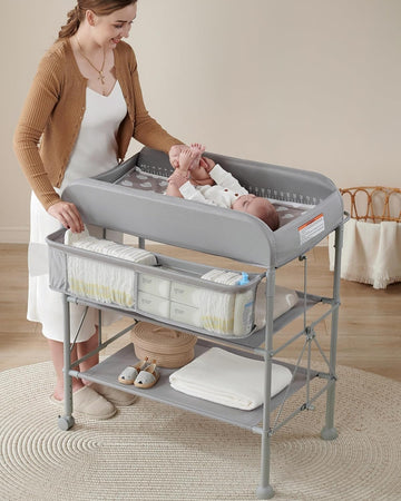 Diaper Changing Station, Portable Changing Table for Baby, Waterproof, Folding Portable Changing Station, Adjustable