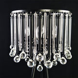 KU300168 Unique Romance Crystal Tripod Floor Lamp Black Suitable,Coffee Shop,4 Lights