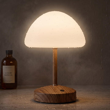 Shower Lamp Waterproof, IP65 Cordless Rechargeable Touch Bathroom Lamp