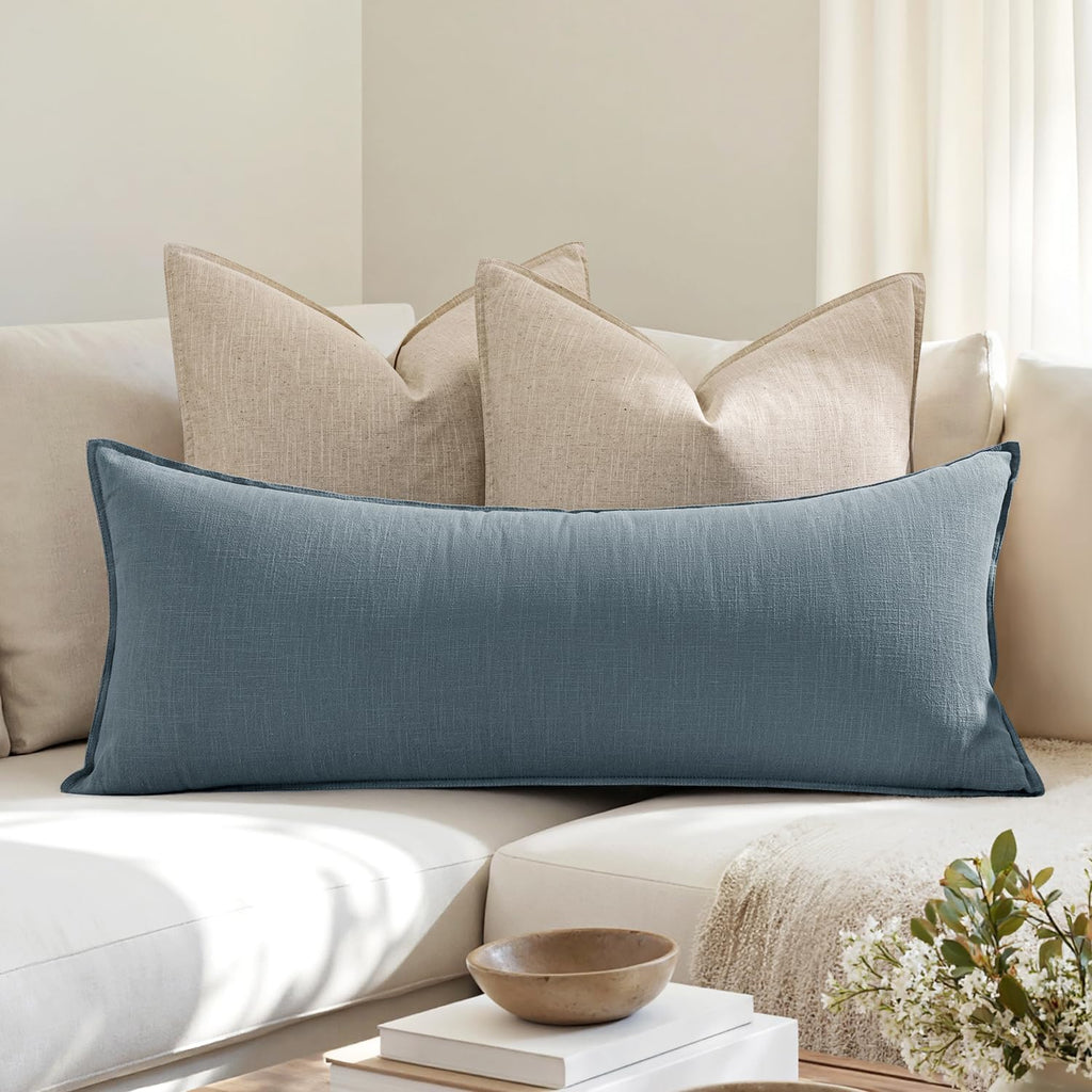 Decorative Long Lumbar Throw Pillow Cover