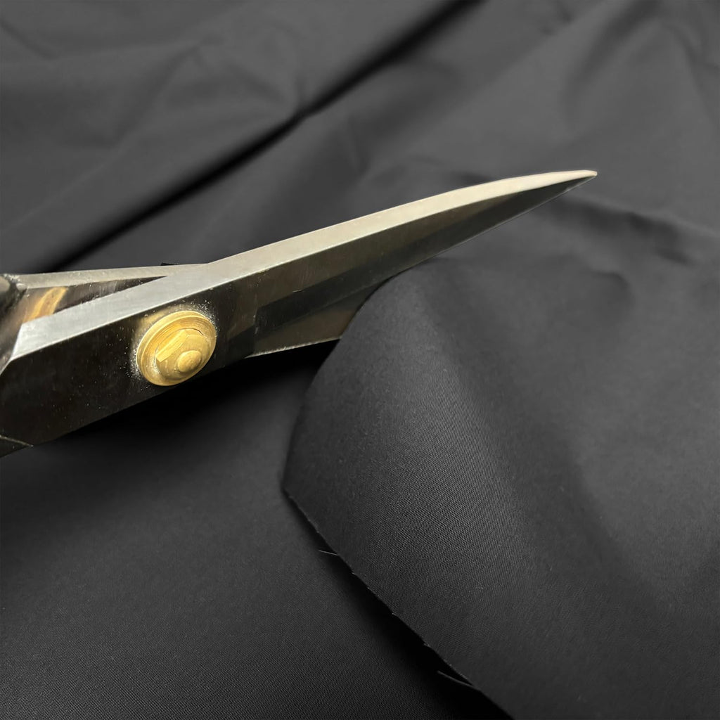 5 Yard Black Lightweight Cotton Broadcloth Fabric by the Yard, 3.7 oz