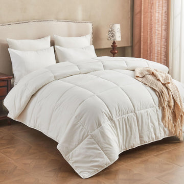 Hybrid Australian Wool Comforter with Organic Cotton Shell