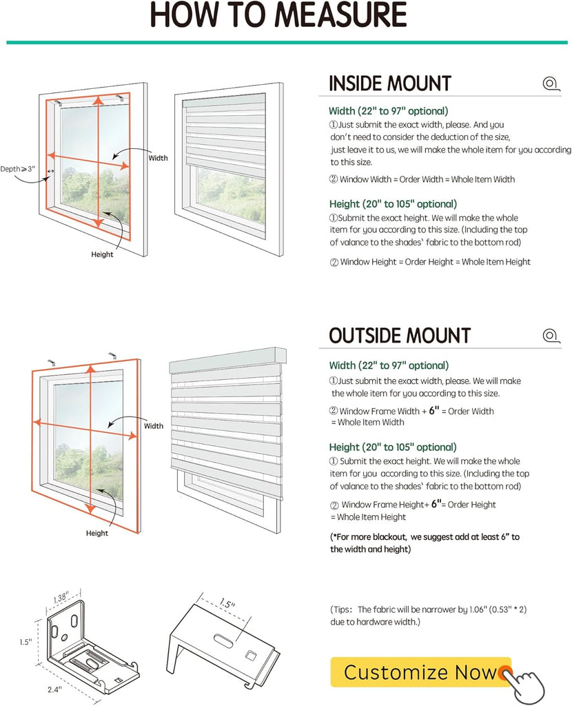 Motorized Zebra Blinds with Remote, Room Darkening Smart Blinds Work with Alexa, Apple Home, Google Home, Electric