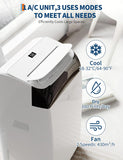 14000 BTU Portable Air Conditioner with Follow Me Function, 3-in-1 AC Includes Remote & Full Window Kit