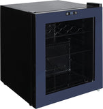 Beverage Cooler Refrigerator 15 Wine Bottle/60 Can Capacity, Glass Door, 17-Inch