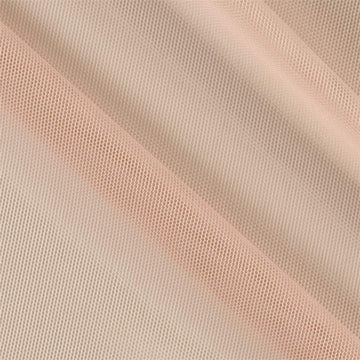 Stretch Nylon Mesh Knit Soft Pink, Fabric by the Yard