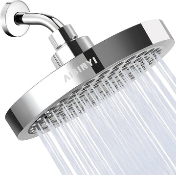 High Pressure Rainfall Shower Head, 6 Inches Luxury Modern Showerhead with Perfect Adjustable Replacement