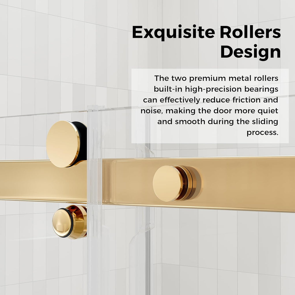 56-60.in W x 75.in H Frameless Shower Door