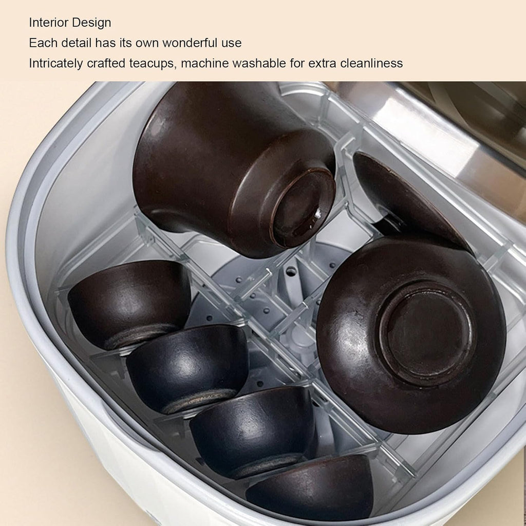 Portable Dishwasher, 360° Directional 4L 5V USB Mini Dishwasher, Countertop Dishwasher for Dishware Fruit Vegetable