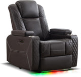 Homer Theater Seating Recliner, Power Recliner Chair with Adjustable Powered Headrest