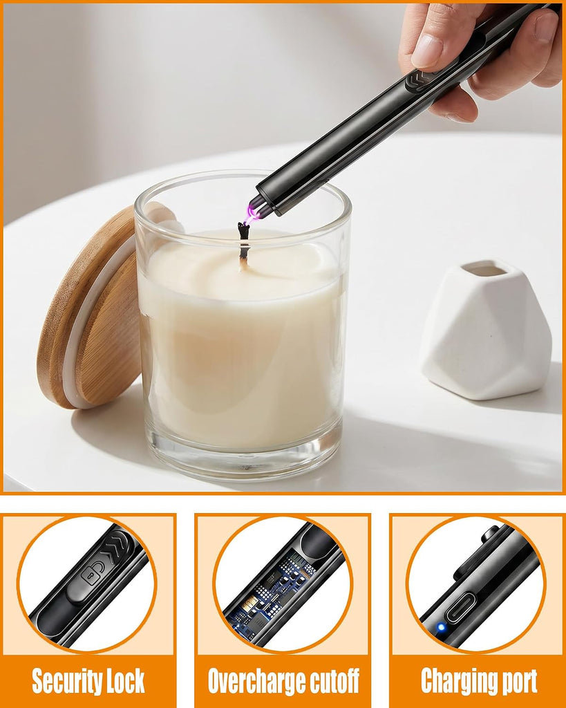 4 in 1 Candle Accessory Set, Matte Black