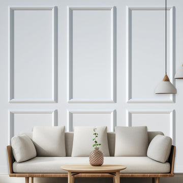 Peel and Stick Wall Molding Kit 6-Frame Premade, Ready-to-Assemble Wall Moulding Panel Frame, Self Adhesive