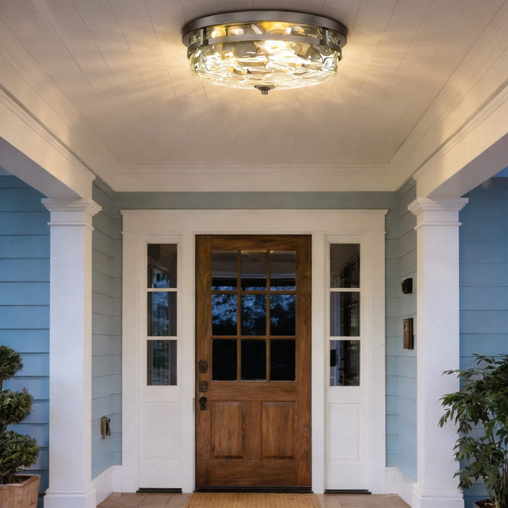 Flush Mount Ceiling Lights, 3-Light Farmhouse Close to Ceiling Light