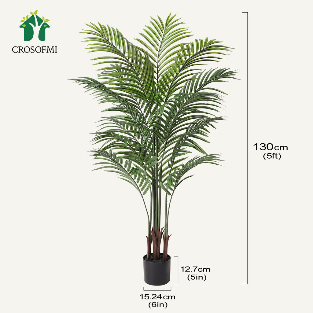 5FT Artificial Areca Palm Tree, 13 Leaves, 1 Pack