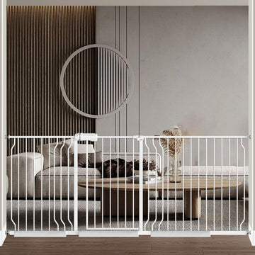81.1-85.8 Inch Extra Wide Baby Gates for Doorways Auto-Close
