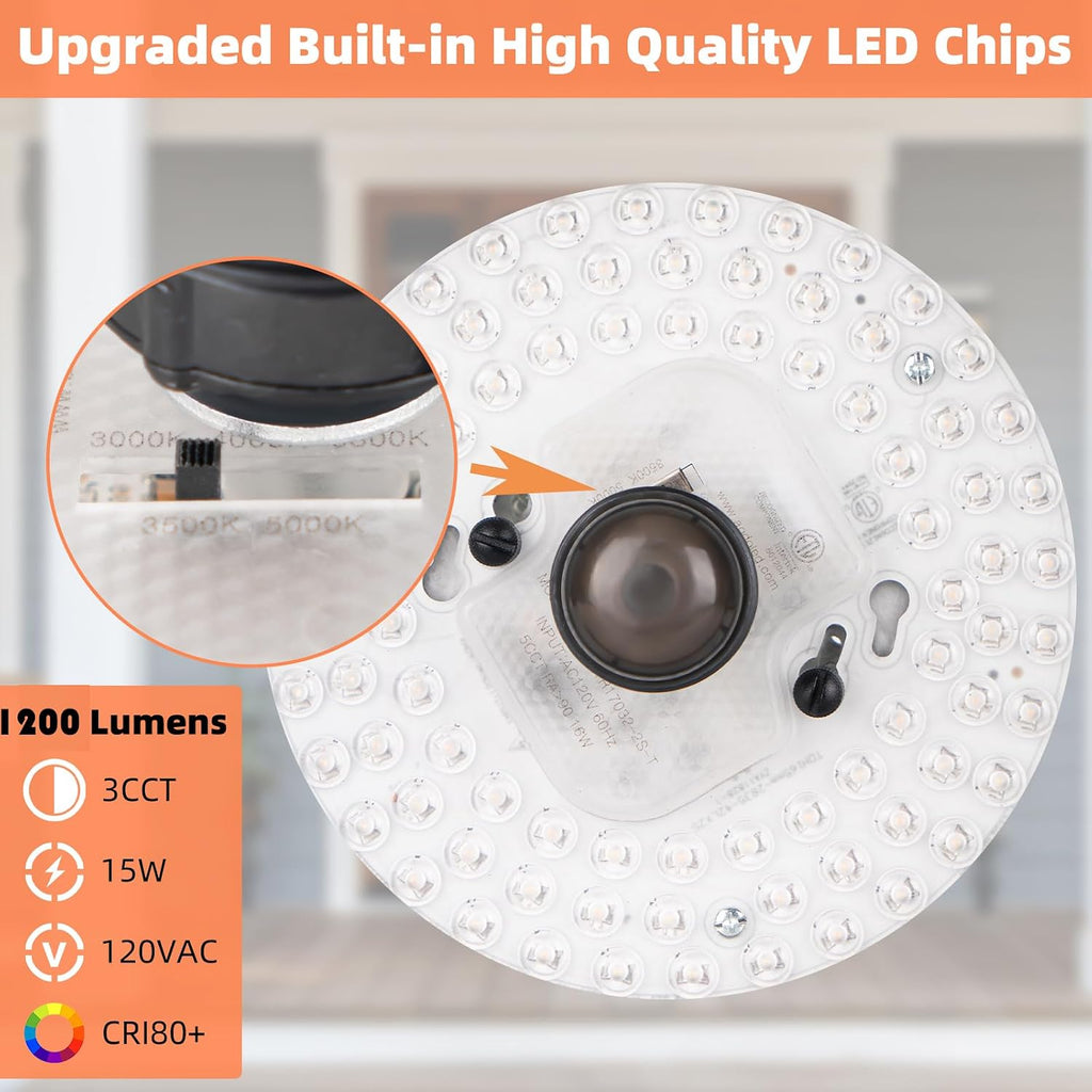 LED Motion Sensor Outdoor Ceiling Light, 12 Inch Motion Sensor Flush Mount Ceiling Light Fixtures