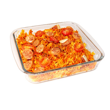 8×8in Square Glass Baking Dish, 1.6QT Glass Baking Pan, Baking Dishes for Oven