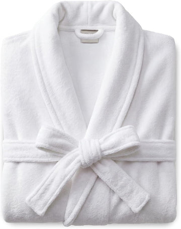 Cotton Terry Velour Bath Robe Self-Tie Belt for Men or Women | Absorbent Inside, Smooth Outside, Generously Sized