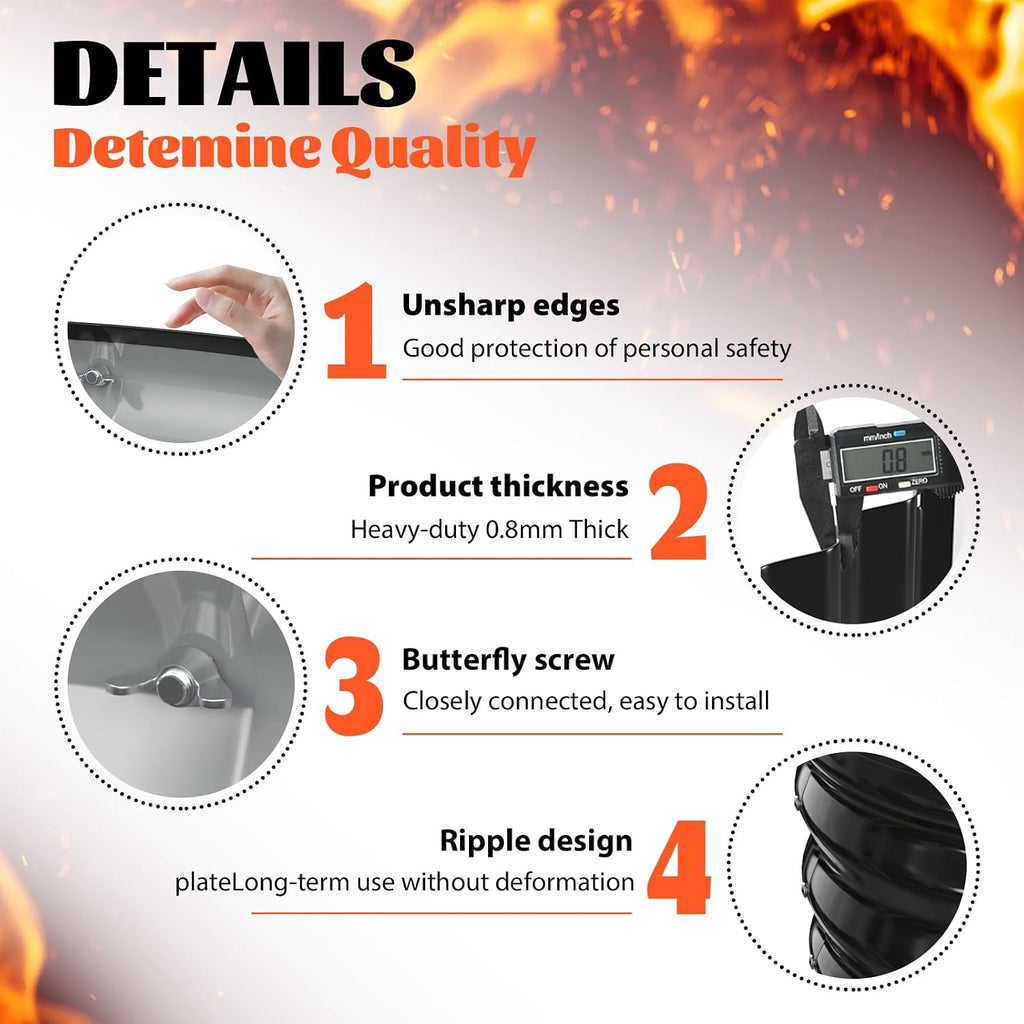 48 Inch Round Galvanized Fire Pit Ring/Fire Ring - Foldable and