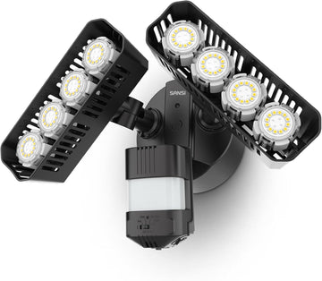 Hardwired Motion Sensor Flood Light, Dusk to Dawn Security Lights | 7000LM Ultra Bright, 54W 5000K Daylight, IP65