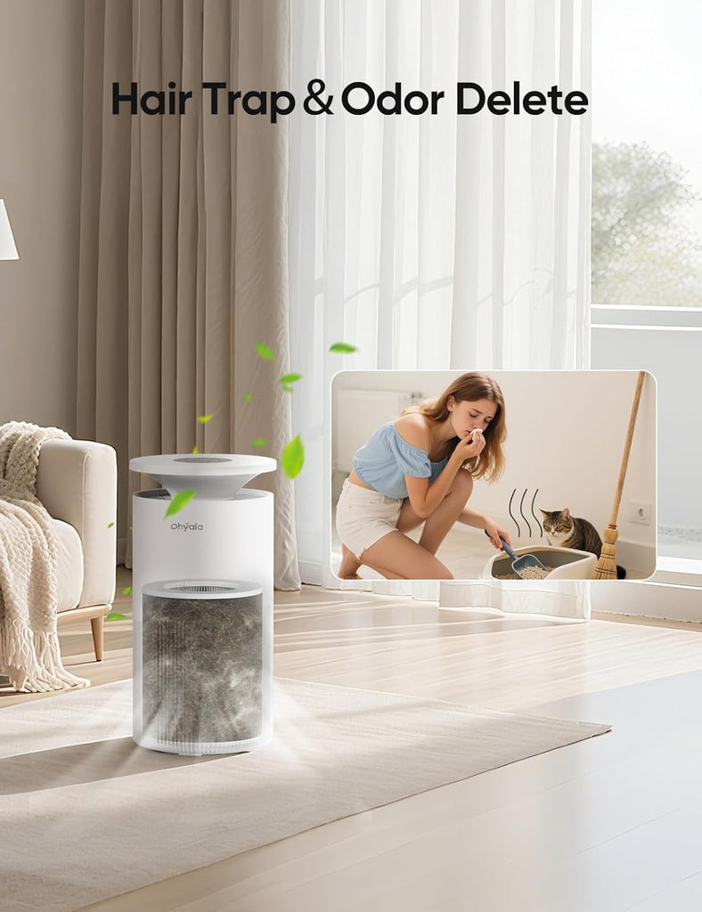 Air Purifier for Home Large Room up to 3620Ft², H13 True HEPA Air Purifiers for Home Pet Hair Dander