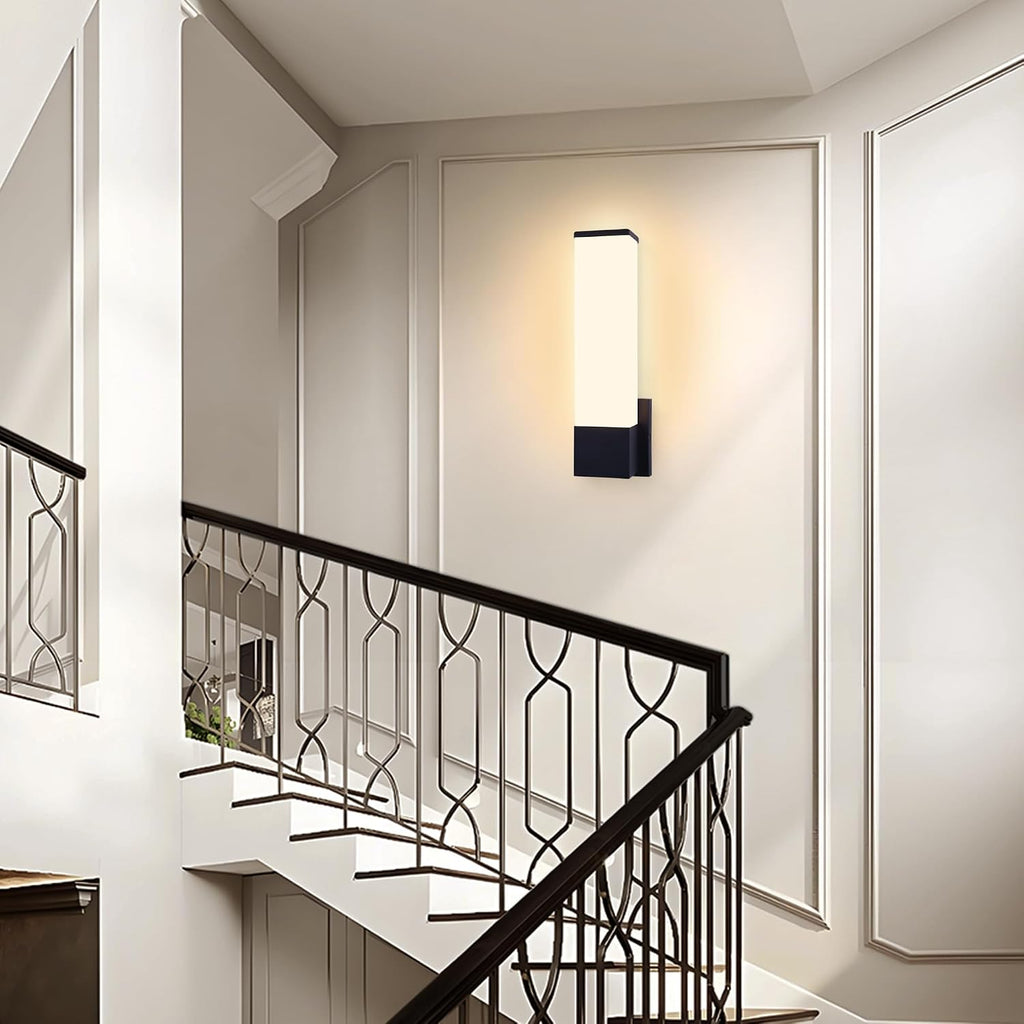 14in Modern Wall Sconces, Dimmable Bathroom Vanity Lights, 3000K Warm White LED Indoor Sconces Lighting , Stairs