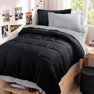 California King Comforter Set, Ultra-Soft Bed in a Bag Cal King 7 Pieces, Oeko-TEX Certified Bedding Set with Down - Set of 7