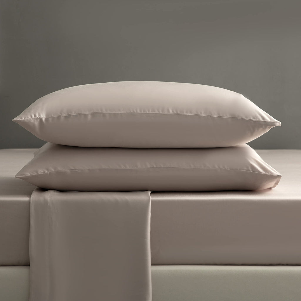 100% Tencel Sheets Set Queen, Eucalyptus Lyocell Sheets- Cooling for Hot Sleepers, Silky Soft Bed Sheet 4 Pieces, Smooth