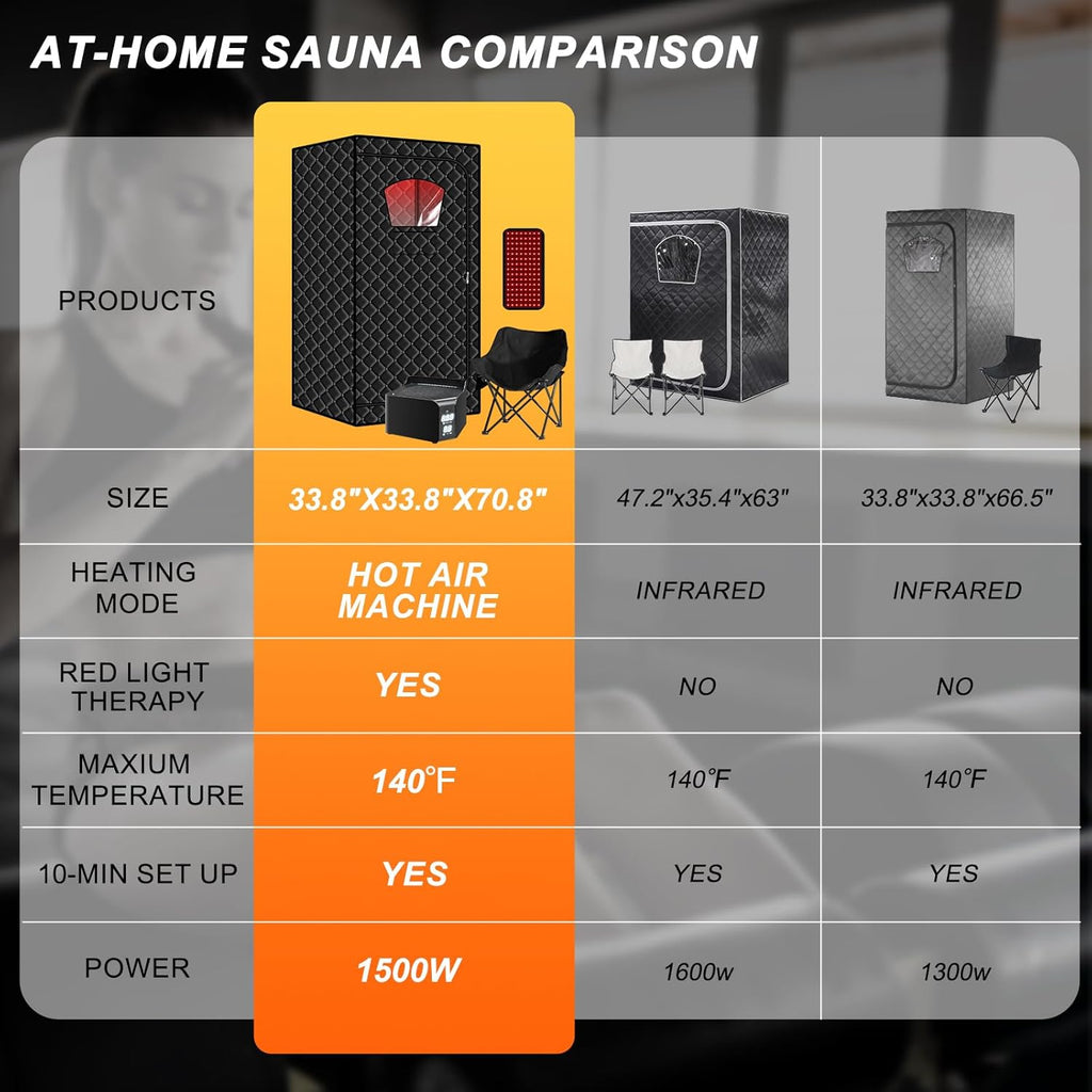 Red Light Sauna with Hot Air Machine
