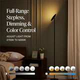 LED Torchiere Floor Lamp, 3200LM, 71" Tall Modern Torchiere Lamp in Pearl White, Stepless Dimming
