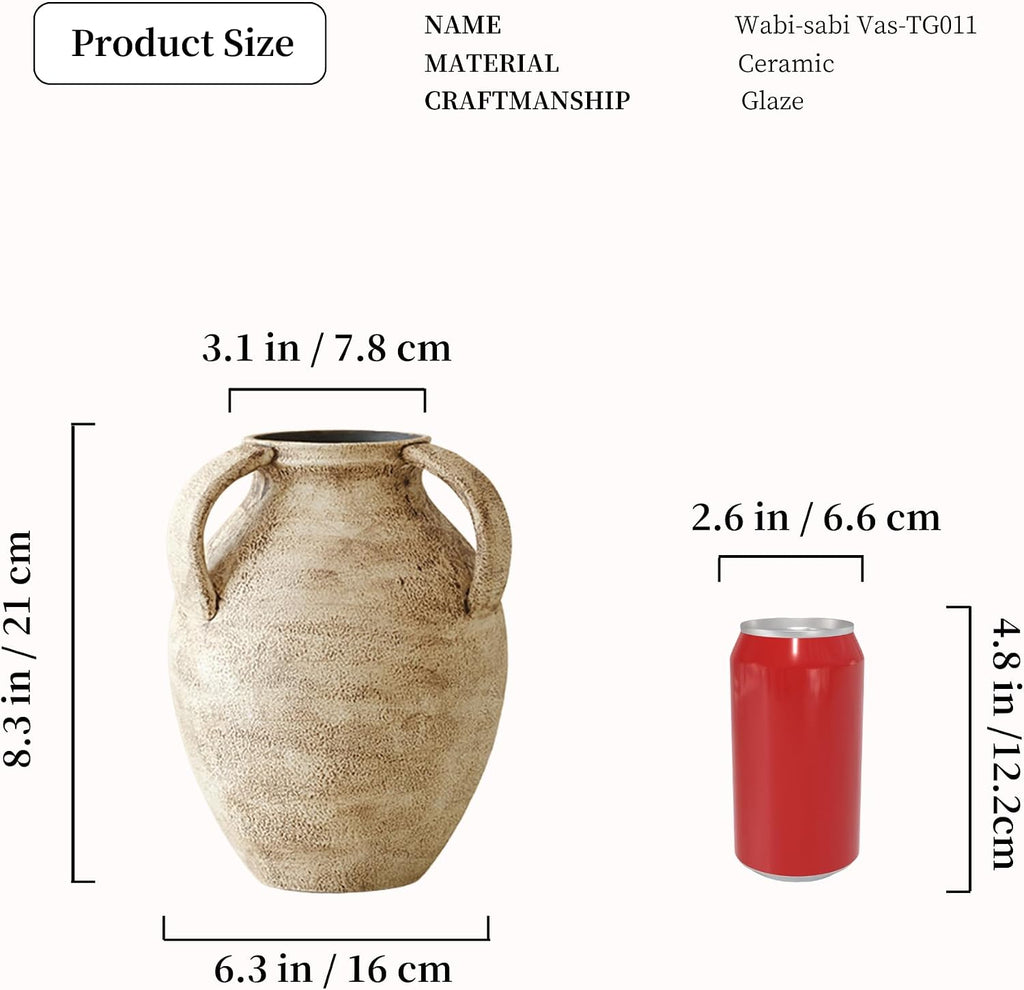 Rustic Watertight Ceramic Flower Vase